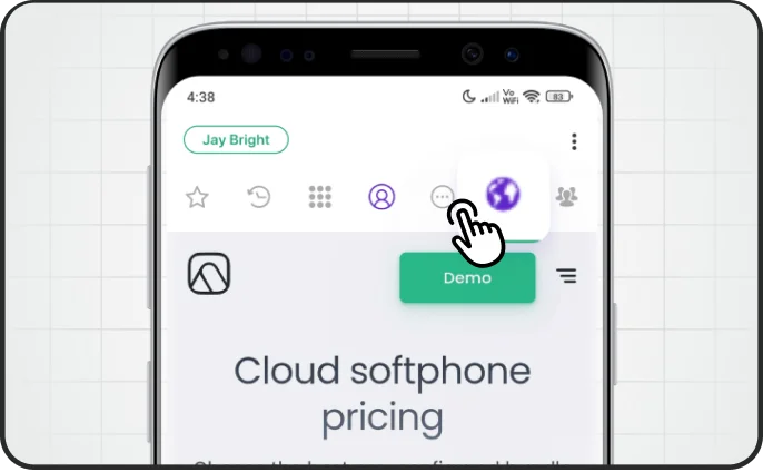 Custom tab with web view