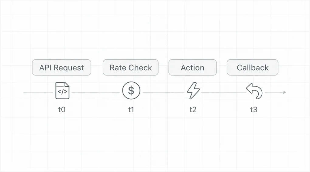 Client APIs for rate checks and web callbacks